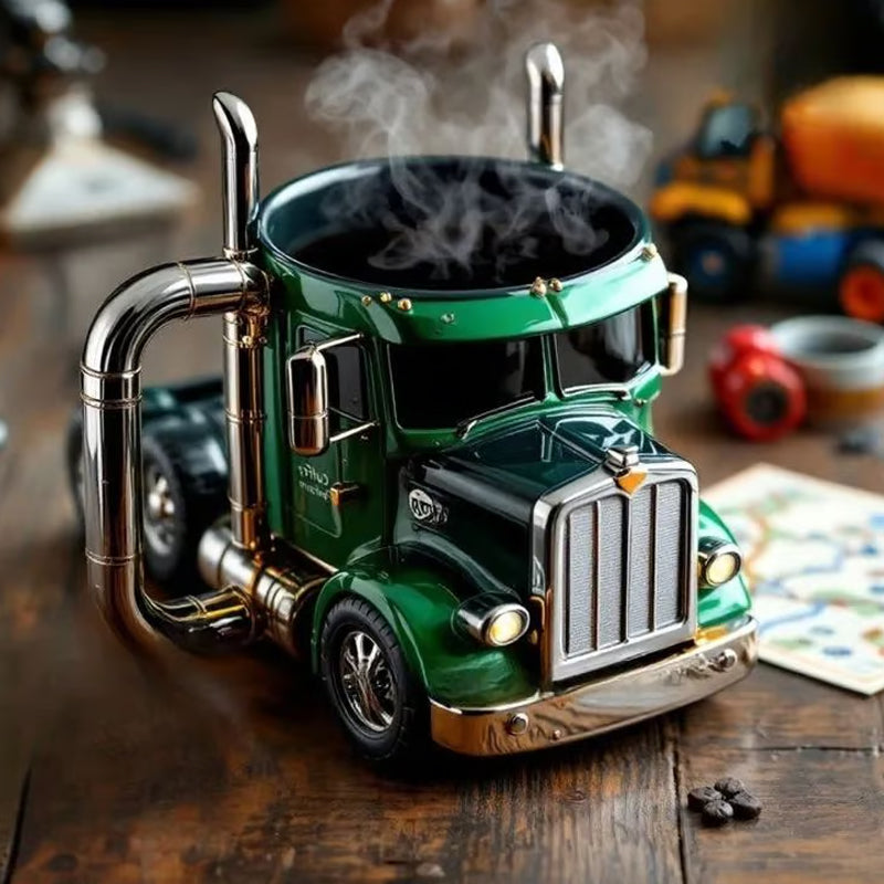 Semi-truck kaffemugg