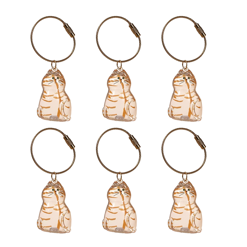 Cat Fur Keepsake Keychain β Transparent Memory Pendant for Pet Hair Storage