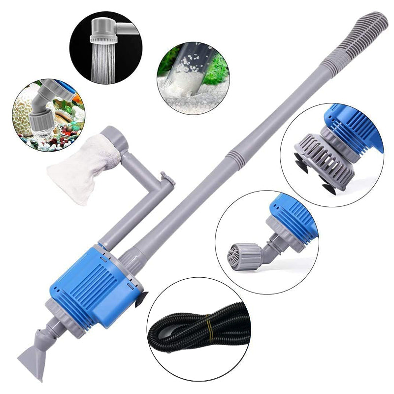 Electric Aquarium Gravel Cleaner with Filter