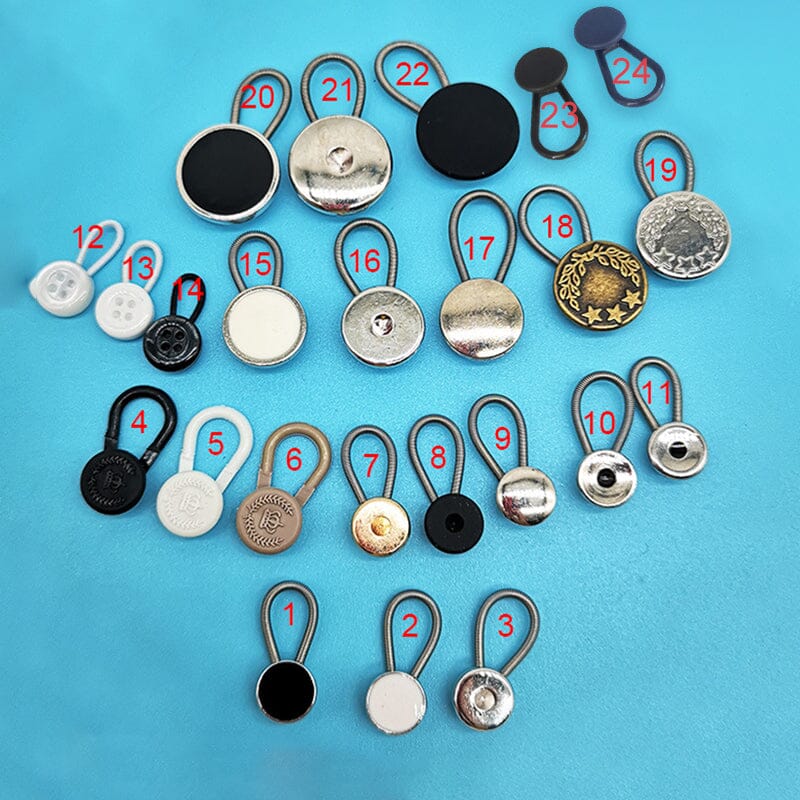 Adjustable Pant Waistband Extender Button