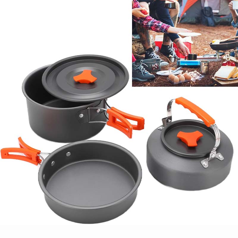 Portable Camping Cookware Mess Kit