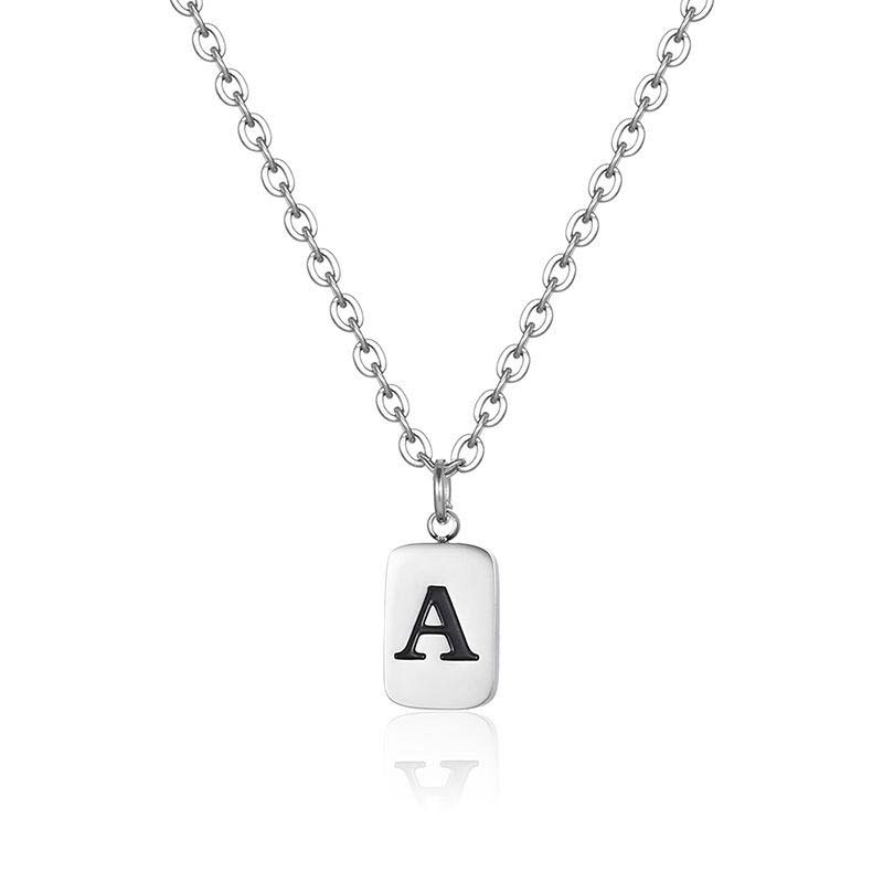 Hollow letter necklace