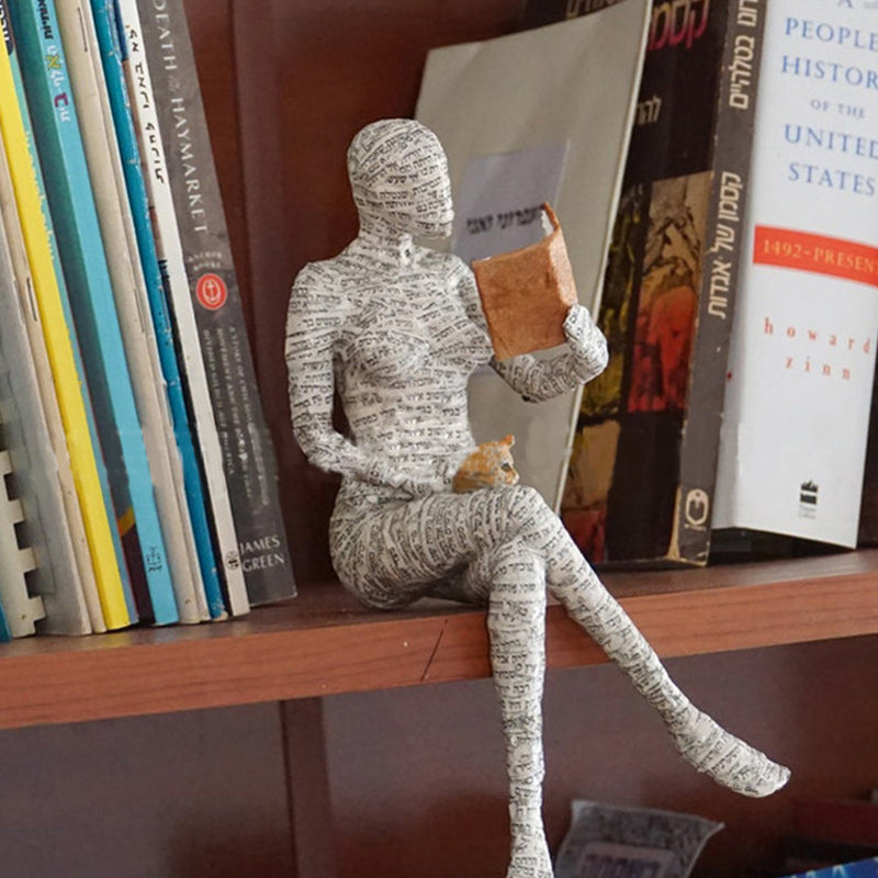 Resin Ornament Hantverk i form av en lärd