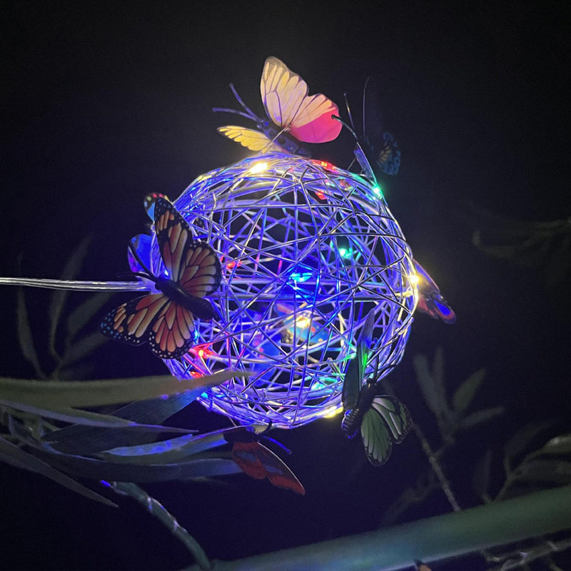 Dekorativt solljus för fjäril