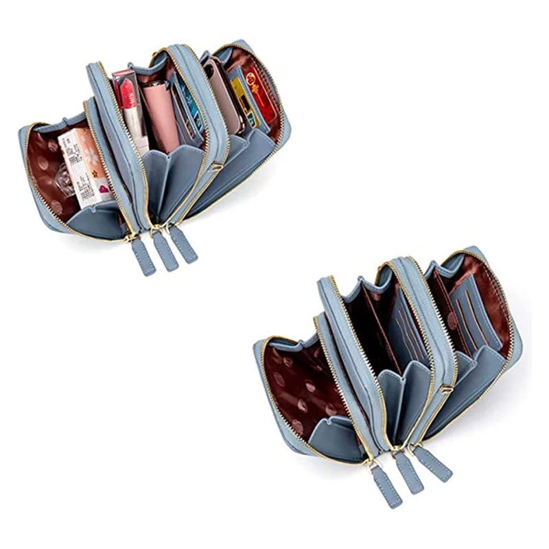 Liten crossbody-väska i läder