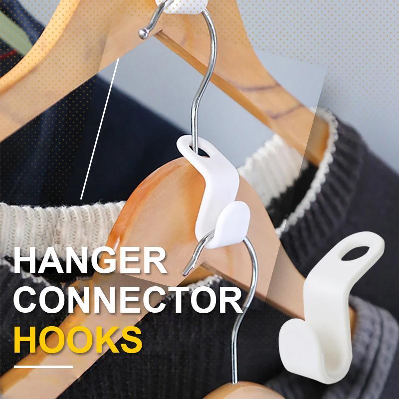 200 PCS - Clothes Hanger Connector Hooks