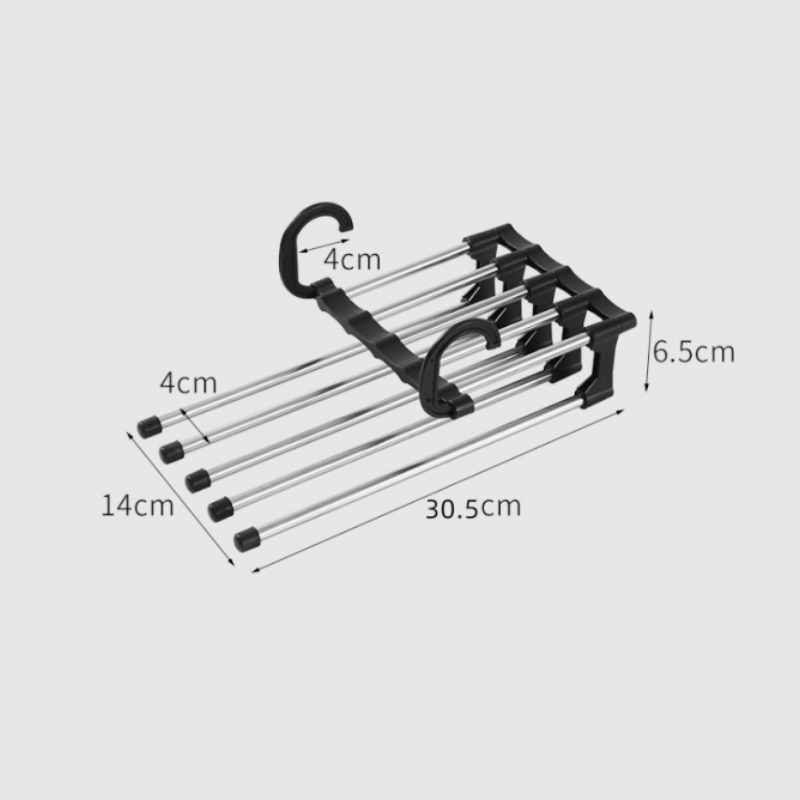 Platsbesparande byxhängare för flera ändamål Garderobshängare