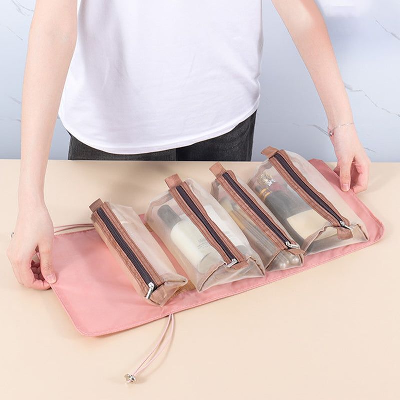 4 st. i 1 bärbar resväska för kosmetika