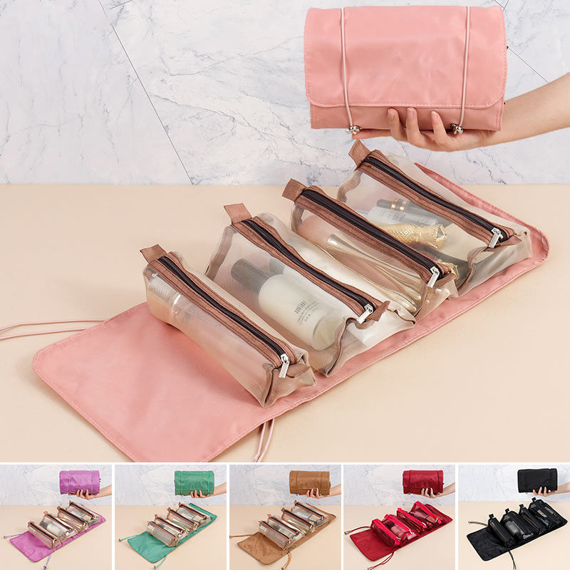 4 st. i 1 bärbar resväska för kosmetika