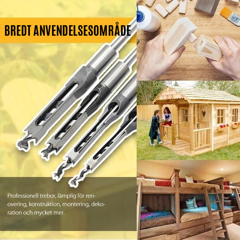 Fyrkantig trämejsel