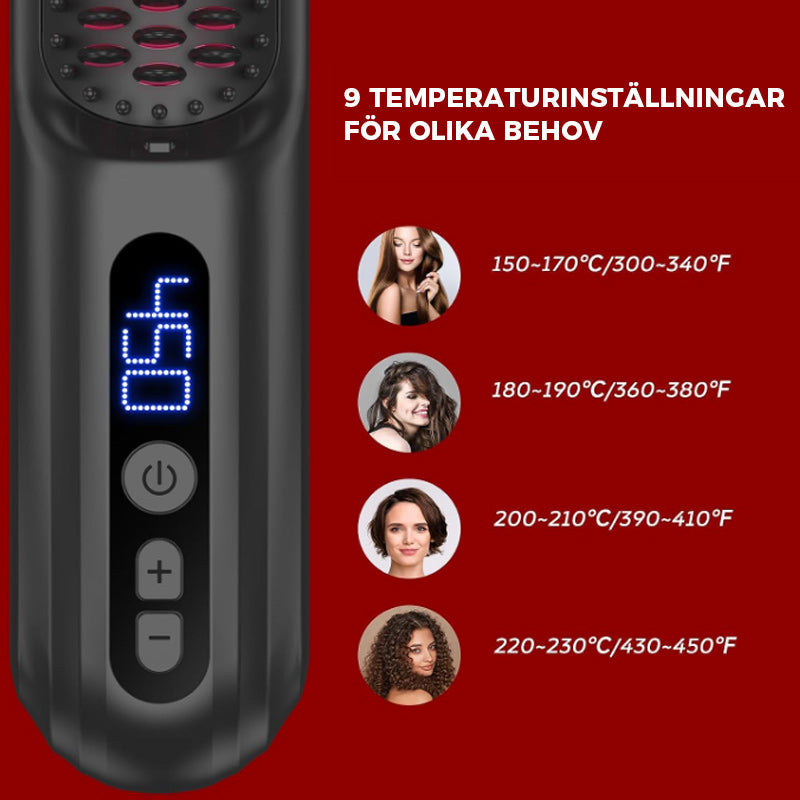 Sladdlös plattångborste