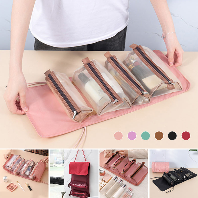 4 st. i 1 bärbar resväska för kosmetika