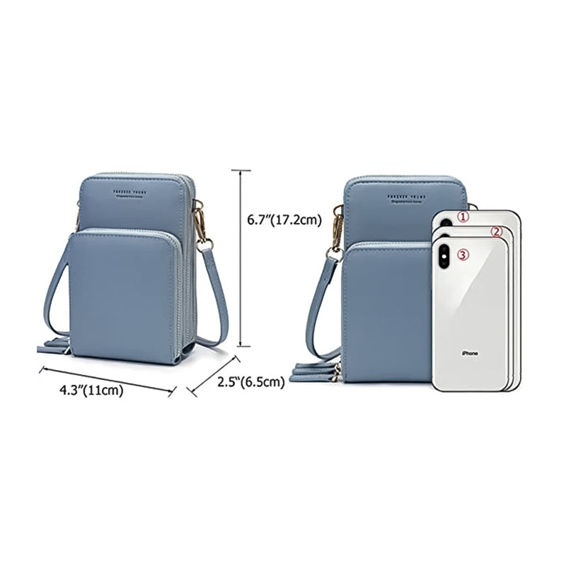 Liten crossbody-väska i läder