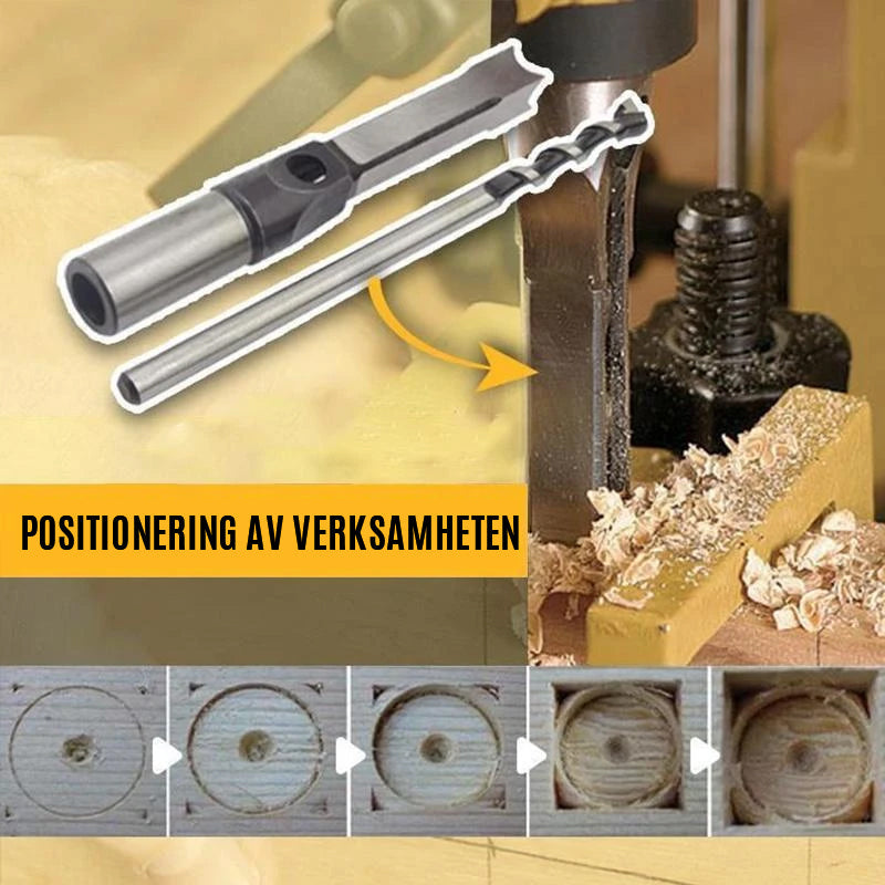 Fyrkantig trämejsel