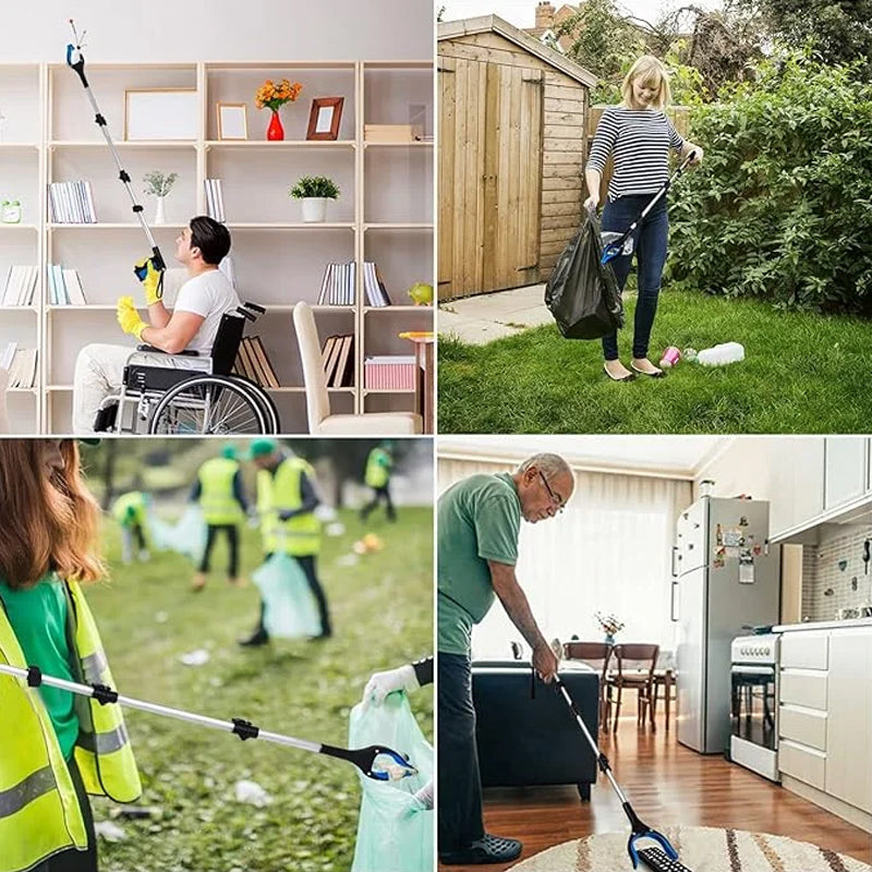 Hopfällbar gripare med 360° svängbar klämma