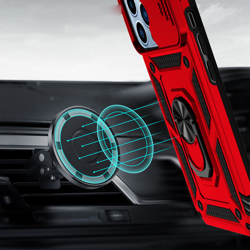 Magnetisk bilfinger Ring 3-i-1-telefonväska