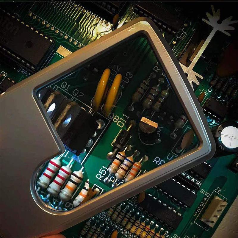 Led-kortförstorare för läsning