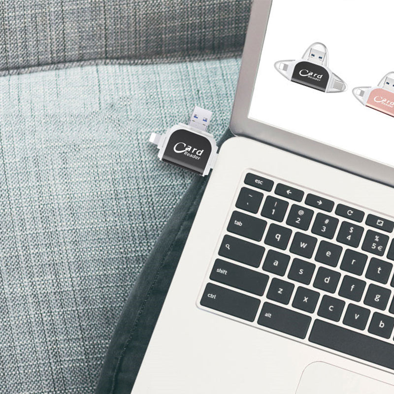 Multi-Port 4 in1 Universal SD TF-kortläsare