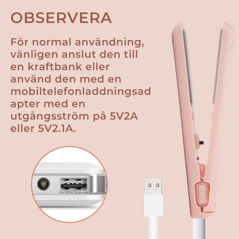 Mini Dubbeländad Locktång