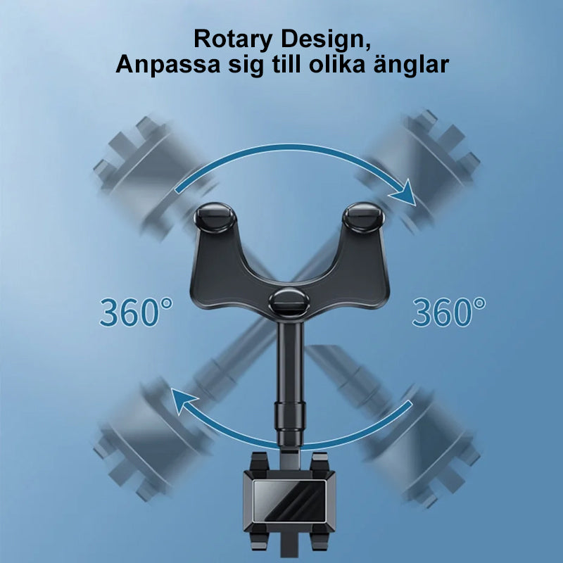 Multifunktionell 360 roterbar bilbackspegeltelefonhÄllare
