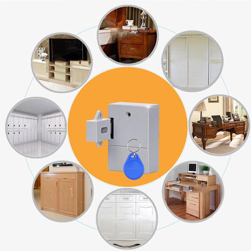 Elektroniskt skåplås DIY för lådskåp i trä