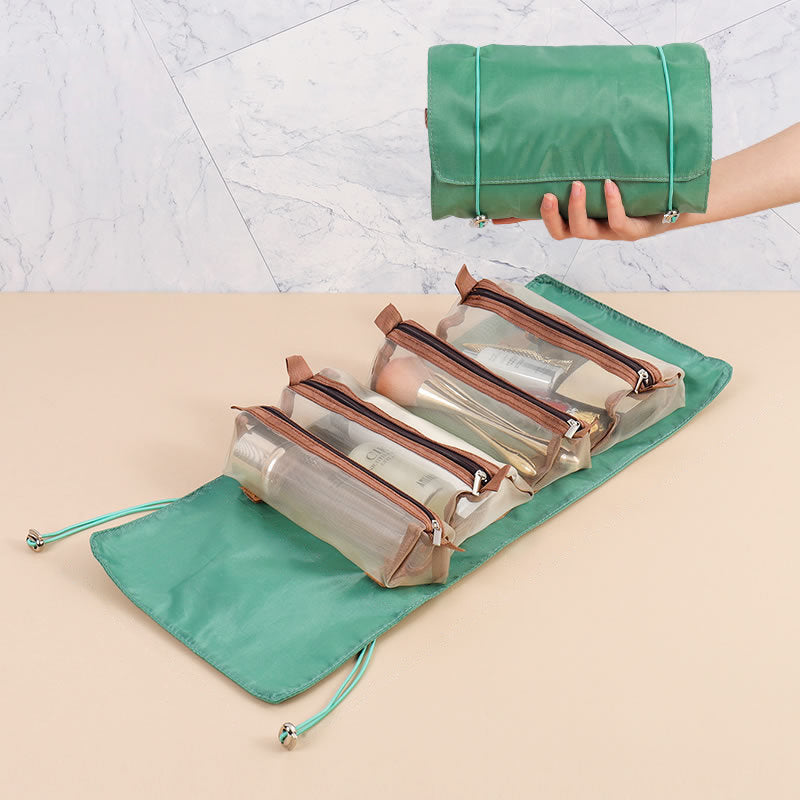 4 st. i 1 bärbar resväska för kosmetika