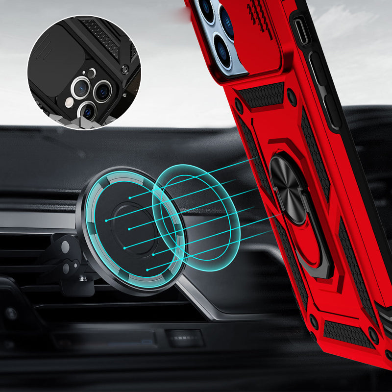 Magnetisk bilfinger Ring 3-i-1-telefonväska