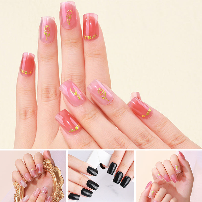 Delvis Härdad Uv-Gel Nagelklistermärkeskit