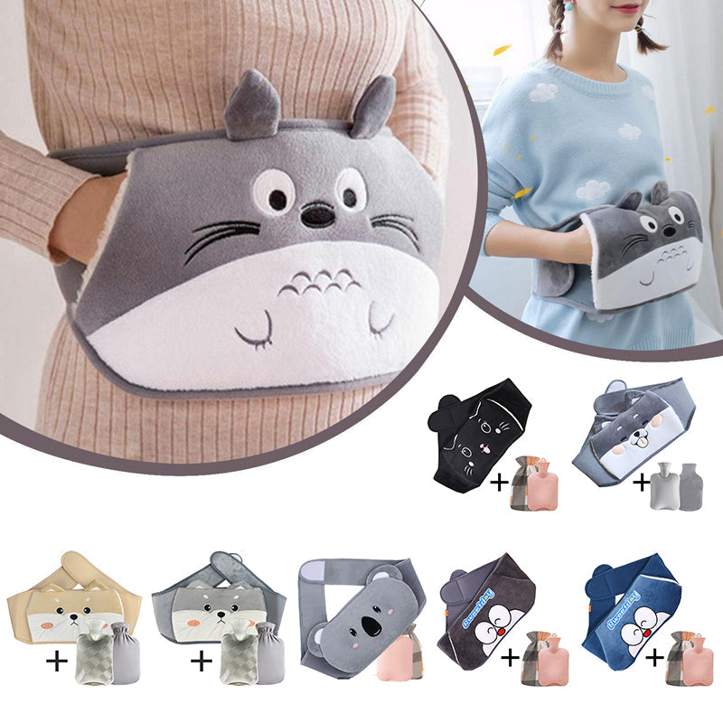 Plysch påfyllningsbart bälte för varmvattenflaskor