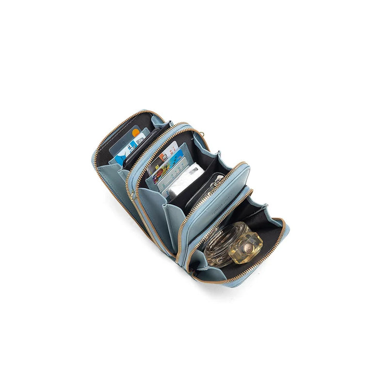 Liten crossbody-väska i läder