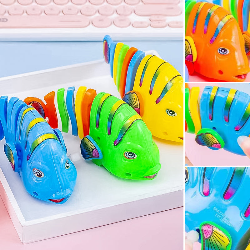 Clockwork svängande tecknade fisk leksaker