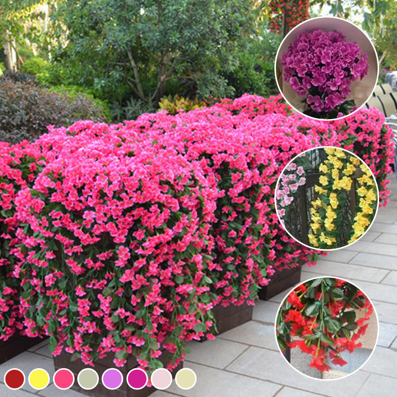 Simulerad violett hängande korg