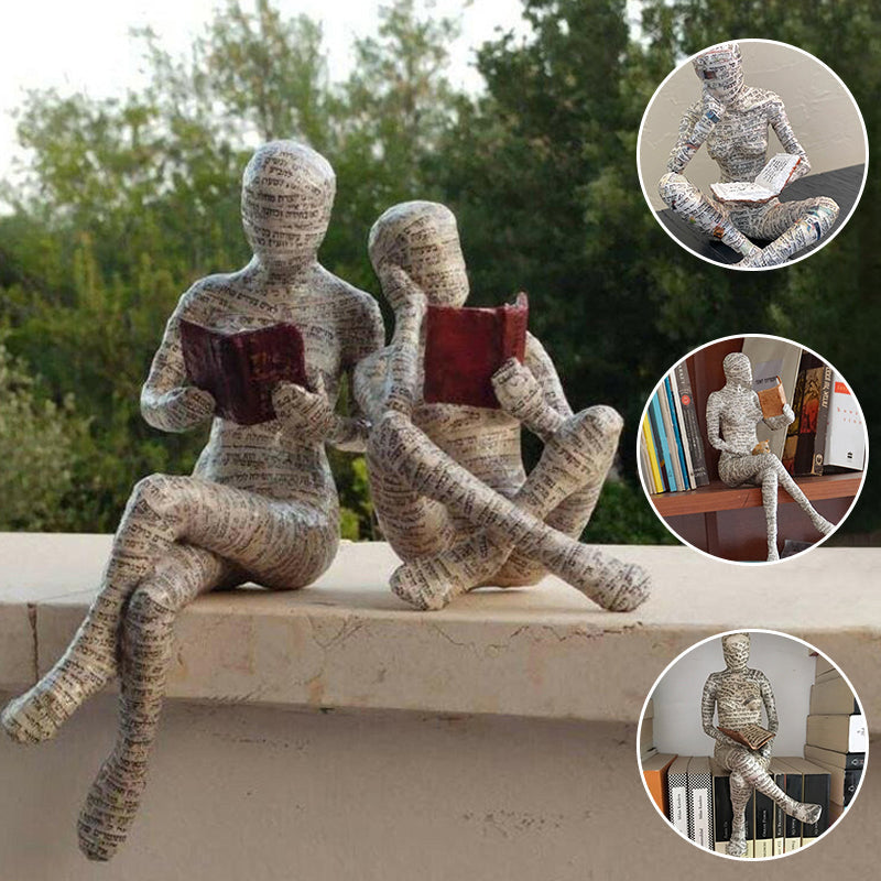 Resin Ornament Hantverk i form av en lärd