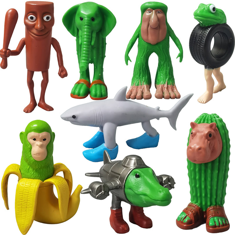 6/8 pcs 1 Set Plastic Toy Action Figure