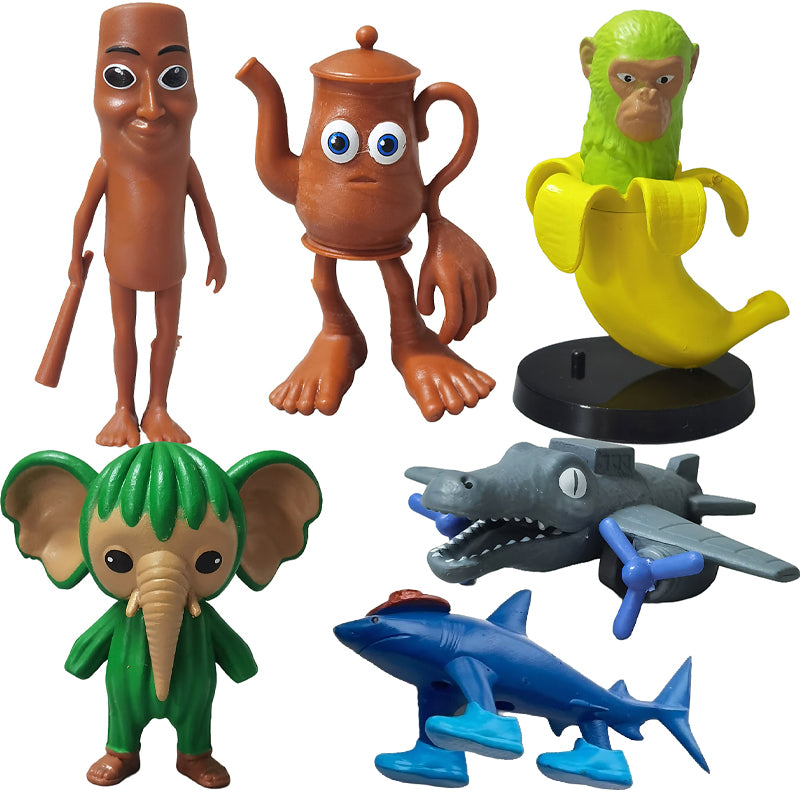 6/8 pcs 1 Set Plastic Toy Action Figure