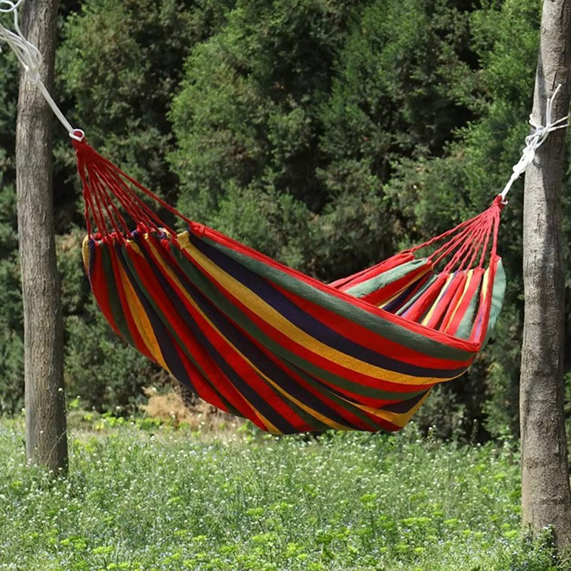 Outdoor Thick Canvas Hammock with Ropes