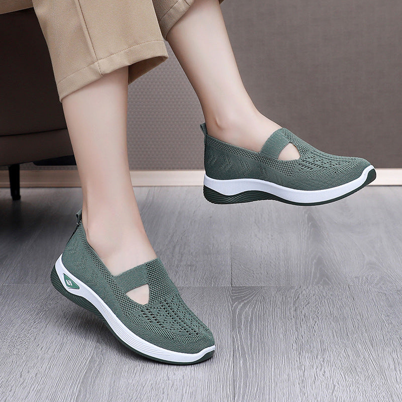 Women's Lightweight Breathable Mesh Slip-On Sneakers
