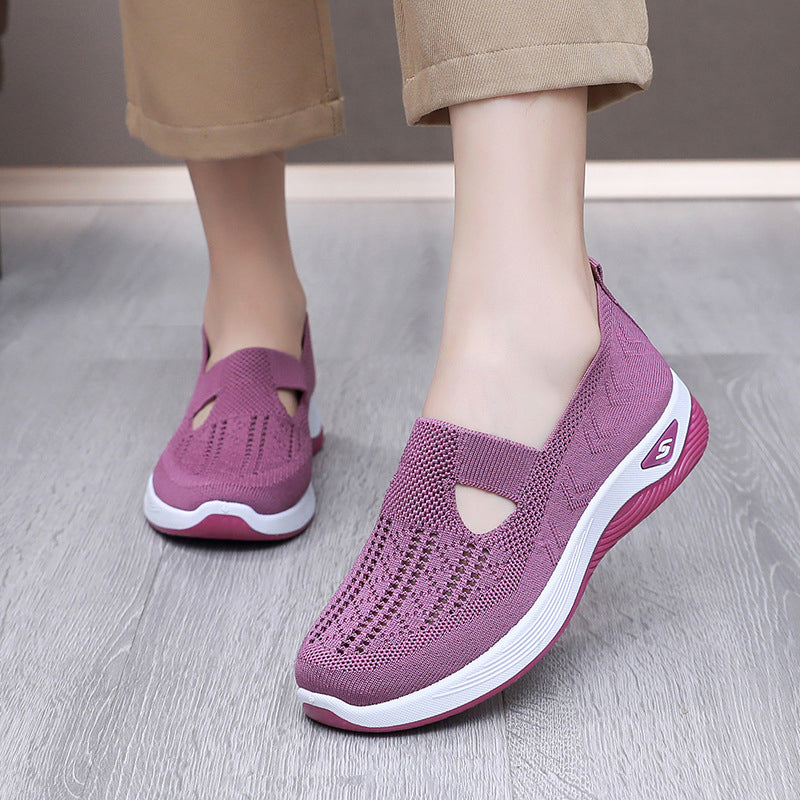 Women's Lightweight Breathable Mesh Slip-On Sneakers