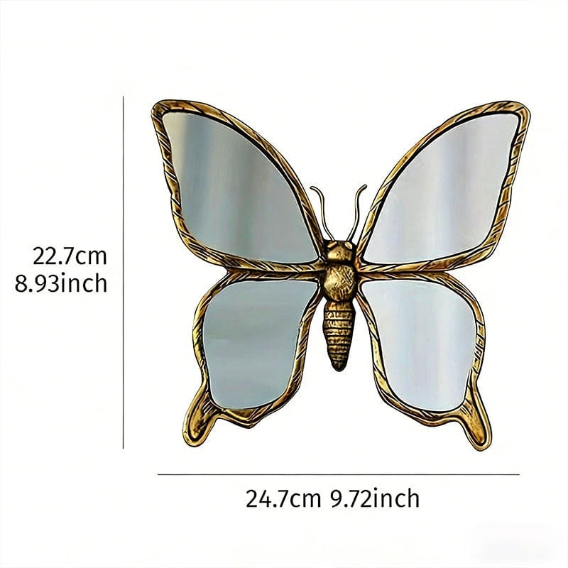 Handcrafted Dragonfly Butterfly Wall Mirror