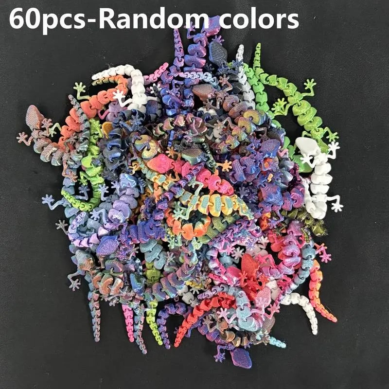 3D Colorful Gecko Decor