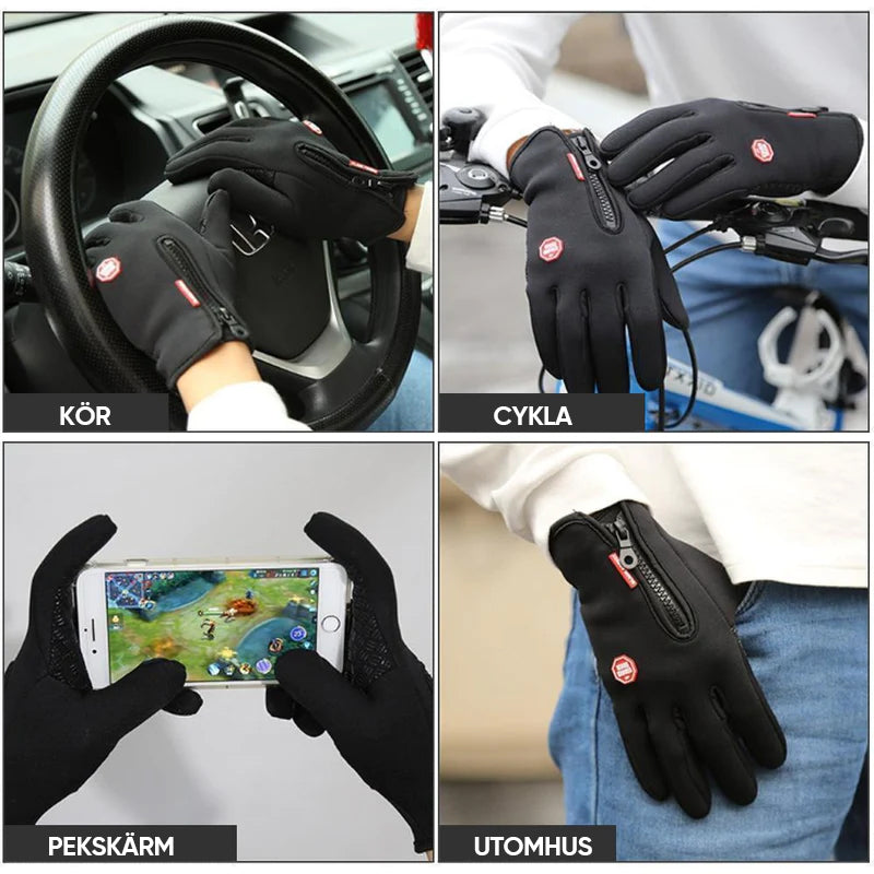 【Vinterförsäljning】 Varma termiska handskar Cykling Löpning Körhandskar