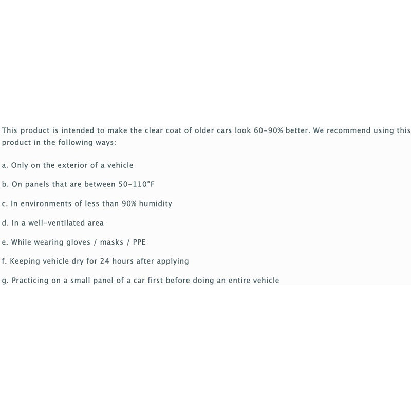 Mirror Finish Car Paint Gloss Enhancer Spray