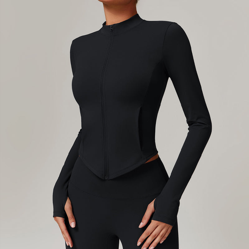 Women's Zip-Up Jacket & High-Waist Leggings Set