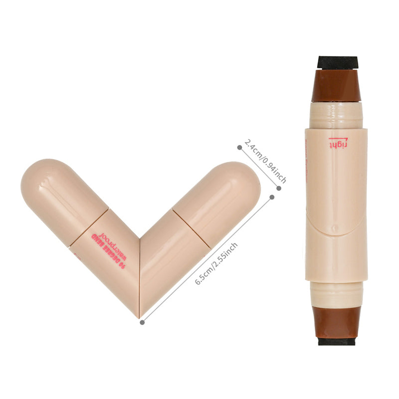 Dual-Head Design Rotating Eyeliner Stamp Pen