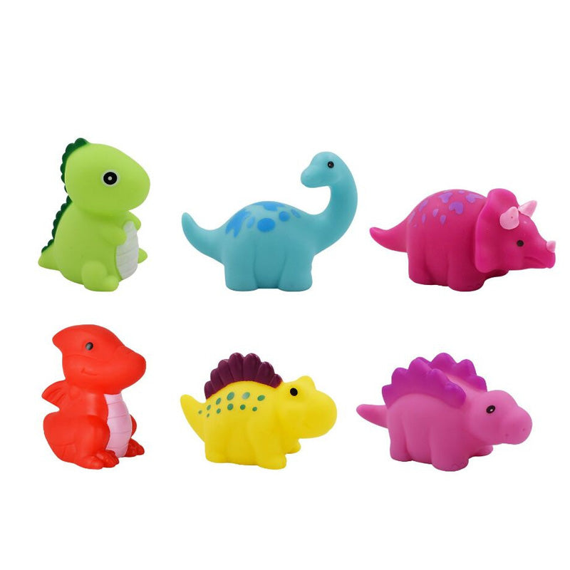 Glödande dinosaurieformade badleksak