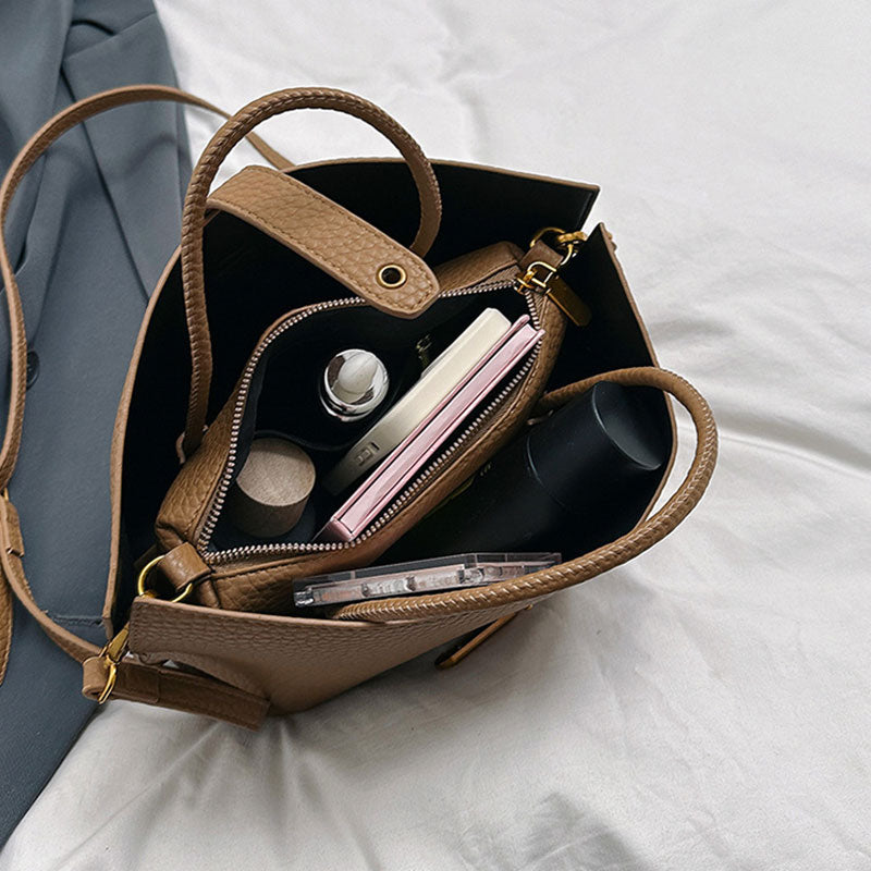 Women's Elegant Solid Color Handbag Crossbody Bag