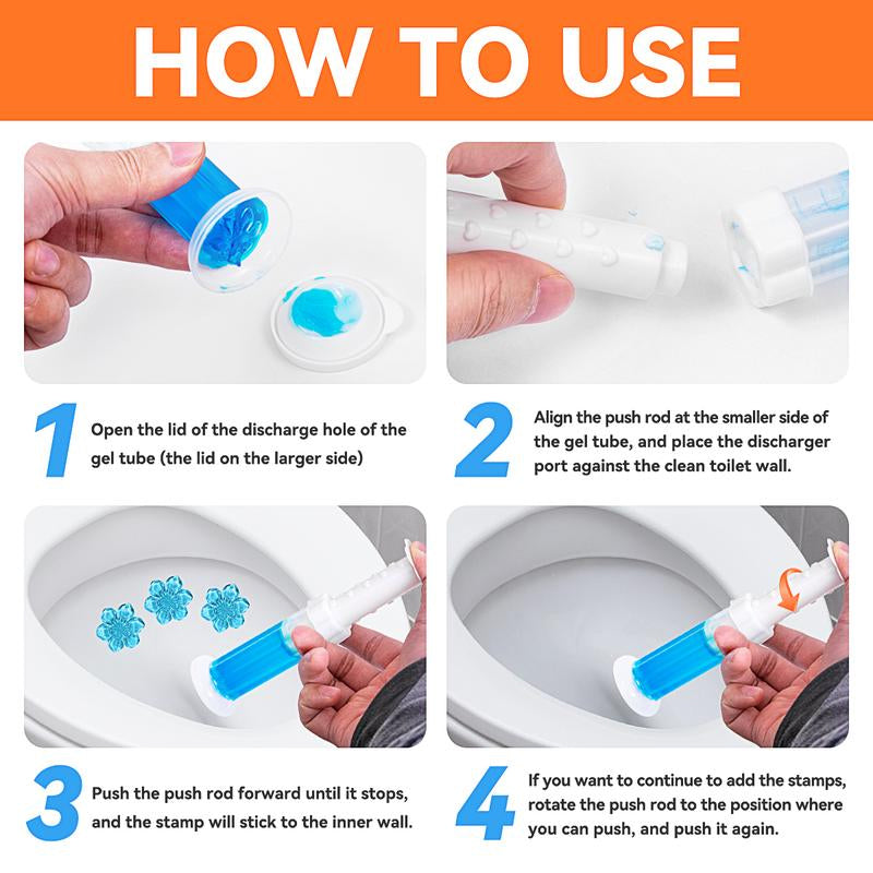7 PCS Fragrant Flower Toilet Cleaning Gel