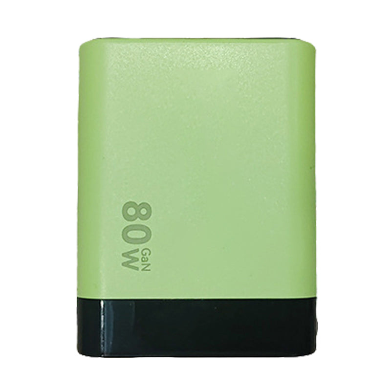 3 in 1 GaN Charger, Scalable 80W MAX fast charger module with Type-C cable and 2 USB ports