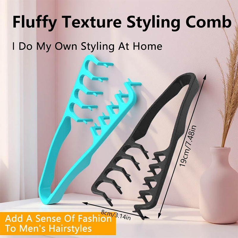 Volumizing Textured Styling Comb for Fluffy Hair