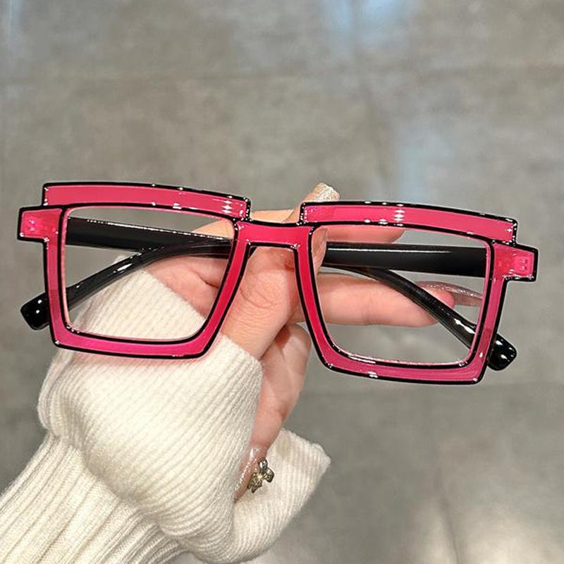 Anti-blue Light Color Block Eyeglasses